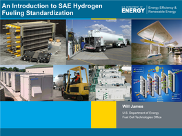An Introduction to SAE Hydrogen Fueling Standardization