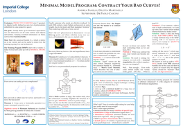 Minimal Model Program:Contract Your Bad Curves! Andrea Fanelli,Diletta Martinelli Supervisor:Dr Paolo Cascini