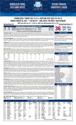 Twins Game Notes.Pdf
