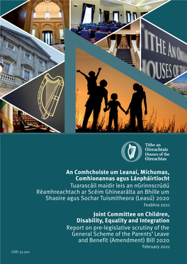 Report on Pre-Legislative Scrutiny of the General Scheme of the Parent's