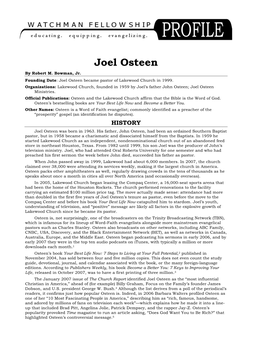 Joel Osteen by Robert M