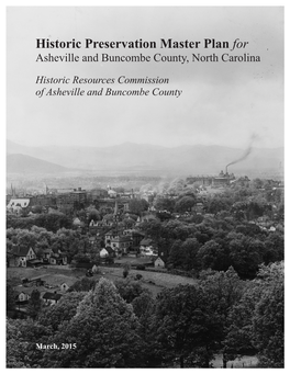 Historic Preservation Master Plan for Asheville and Buncombe County, North Carolina