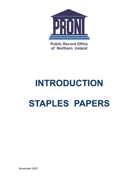 Introduction to the Staples Papers Adobe