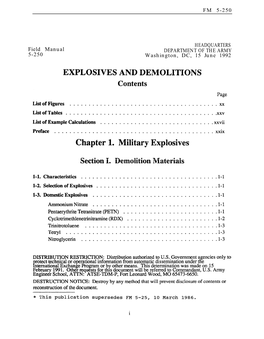 FM 5-250: Explosives and Demolitions