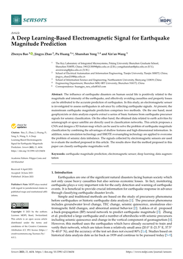 A Deep Learning-Based Electromagnetic Signal for Earthquake Magnitude Prediction