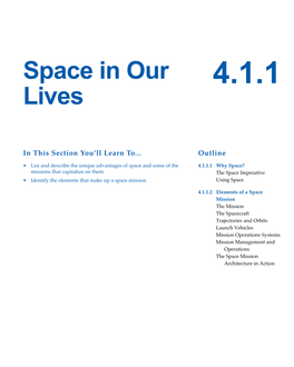 4.1.1 Space in Our Lives