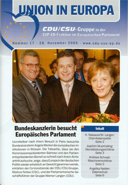 UID 2005 Nr. 38 Beilage: Union in Europa Nr. 17, Union in Deutschland