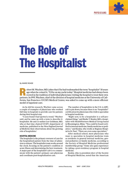 The Role of the Hospitalist