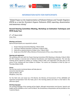 Information Note for Participants