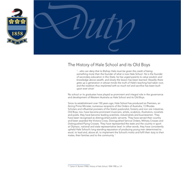 The History of Hale School and Its Old Boys