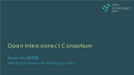 Open Interconnect Consortium