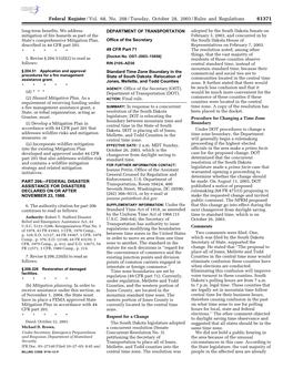 Federal Register/Vol. 68, No. 208/Tuesday, October 28, 2003/Rules and Regulations