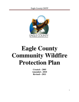 Eagle County Community Wildfire Protection Plan