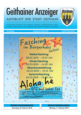 Amtsblatt Der Stadt Geithain