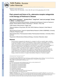 NIH Public Access Author Manuscript Pharmacol Ther