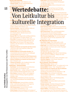 Aus Politik & Kultur Nr. 15 (Auszug)