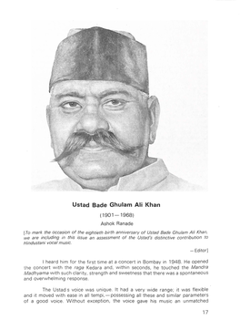 Ustad Bade Ghulam Ali Khan