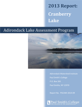 Cranberry Lake