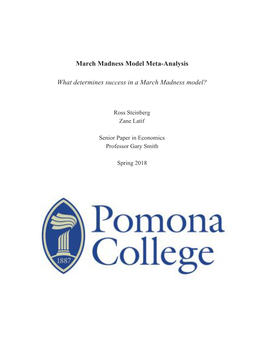 March Madness Model Meta-Analysis