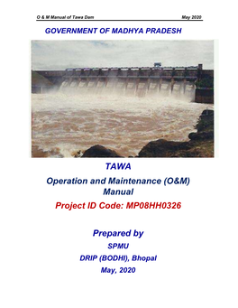 TAWA Operation and Maintenance (O&M) Manual Project ID Code