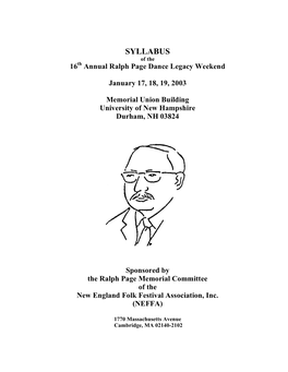 2003 RPDLW Syllabus