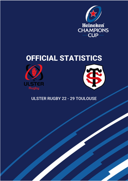 Official Match Statistics