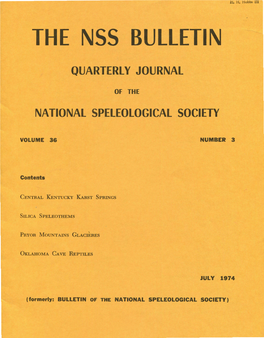 The Nss Bulletin