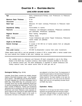 Chapter 6 -Eastern Arctic Lancaster Sound Basin