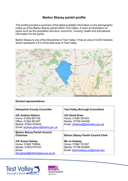 Barton Stacey Parish Profile