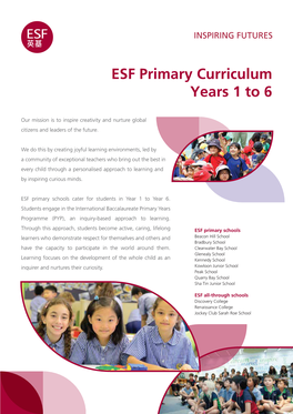 ESF Primary Curriculum Leaflet 17 V4