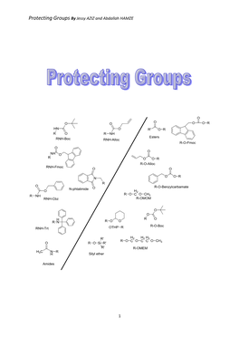 Protecting Groups by Jessy AZIZ and Abdallah HAMZE 1