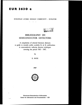 Bibliography on Semiconductor Detectors