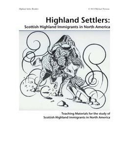 Highland Settlers: Scottish Highland Immigrants in North America