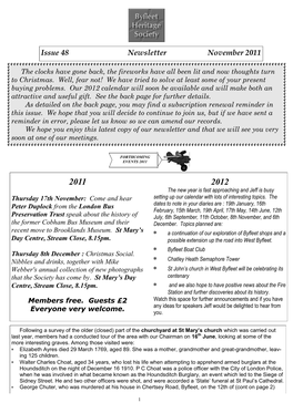 Issue 48 Newsletter November 2011