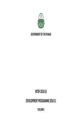 Mtdf 2010-13 Development Programme 2010-11