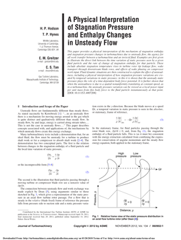 A Physical Interpretation of Stagnation Pressure and Enthalpy
