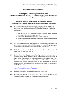 Watford's Approach to Taller Buildings, Supplementary Planning Guidance