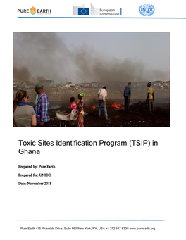 Toxic Sites Identification Program (TSIP) in Ghana