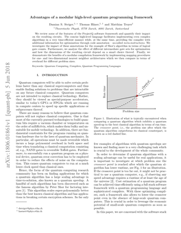 Arxiv:1806.01861V1 [Quant-Ph] 5 Jun 2018 Lower Clock Speed Than Classical Ones