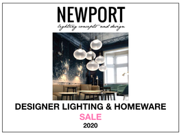 Designer Lighting & Homeware Sale