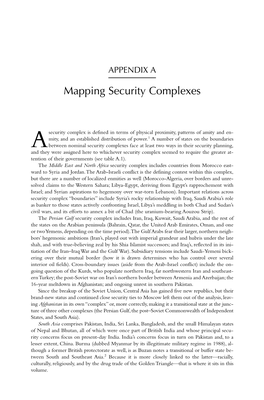 Mapping Security Complexes