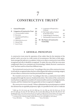 Constructive Trusts