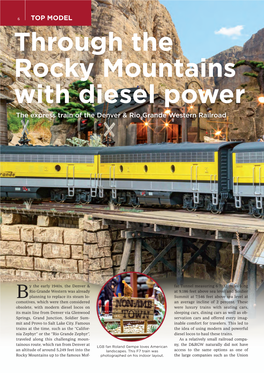 Through the Rocky Mountains with Diesel Power the Express Train of the Denver & Rio Grande Western Railroad