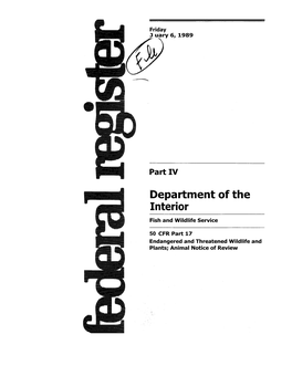 Department of the Interior