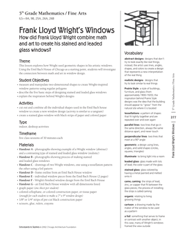 Frank Lloyd Wright's Windows