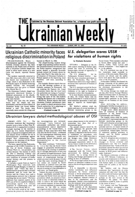 The Ukrainian Weekly 1985, No.20