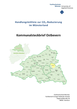 Kommunalsteckbrief Ostbevern