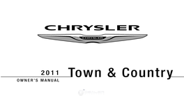 2011 Chrysler Town & Country Owner's Guide