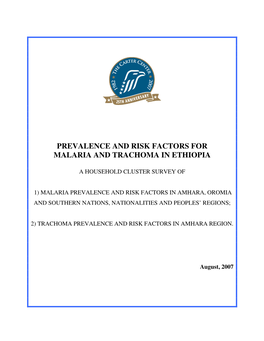 Prevalence and Risk Factors for Malaria and Trachoma in Ethiopia