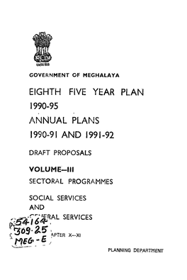 Eighth Five Year Plan 1990-95 Annual Plans 1990-91 and 1991-92